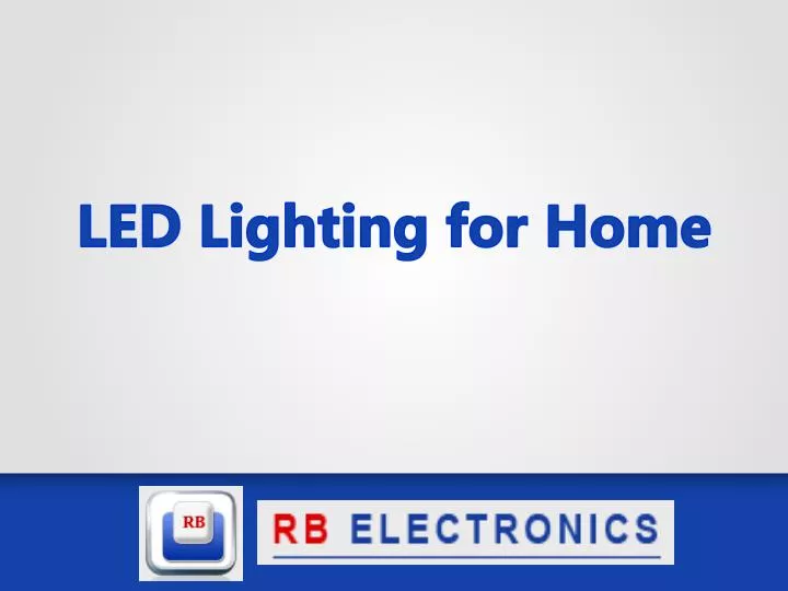 led lighting for home
