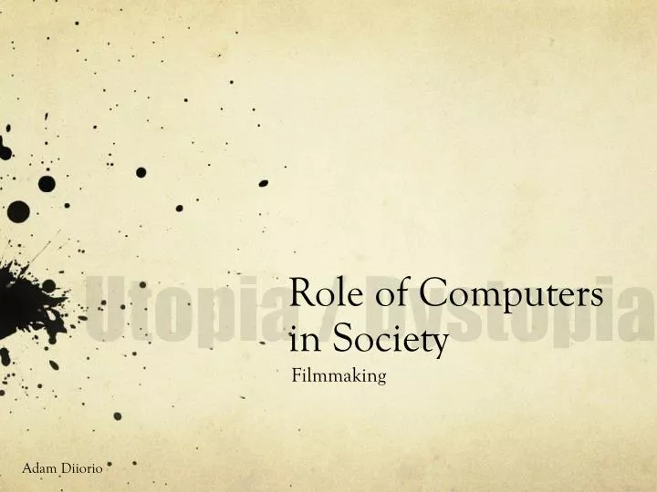 role of computers in society