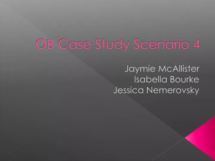 case study for ob