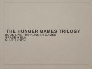 The Hunger Games trilogy