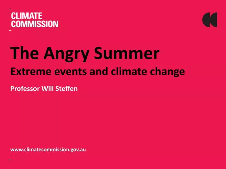 the angry summer extreme events and climate change