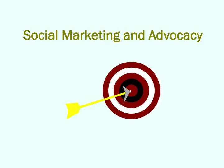 social marketing and advocacy