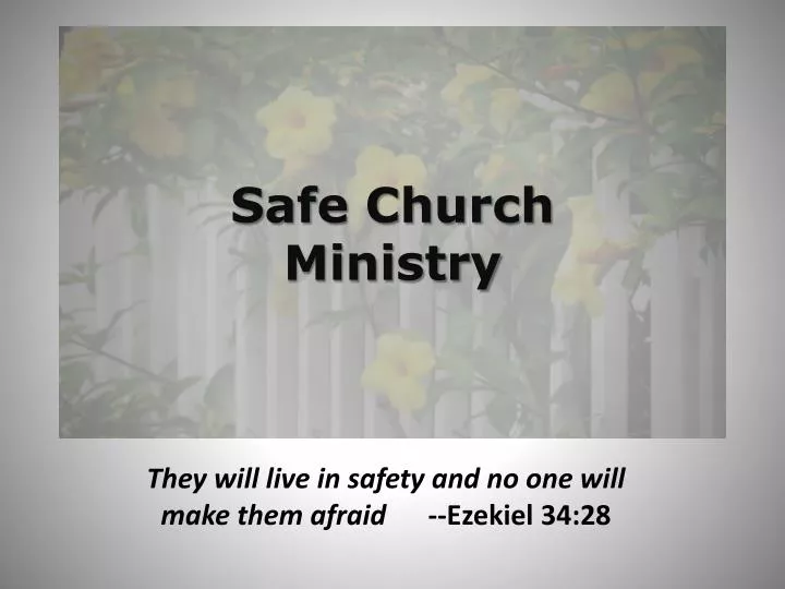 safe church ministry
