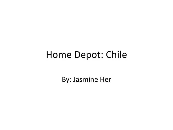 home depot chile