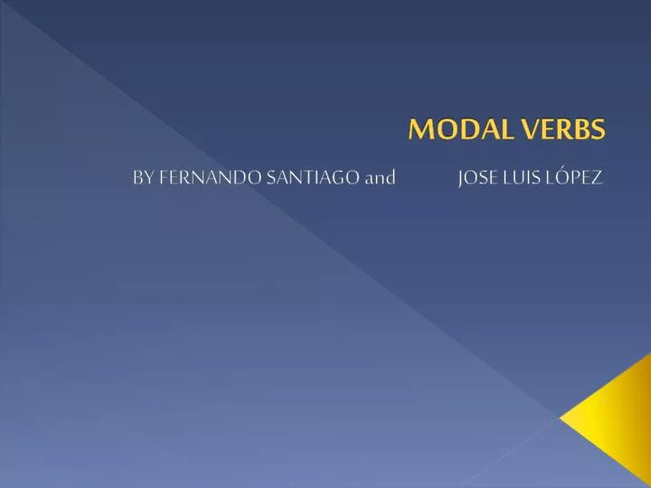 modal verbs