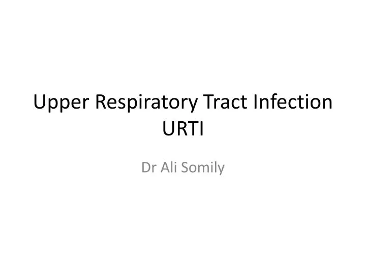 upper respiratory tract infection urti