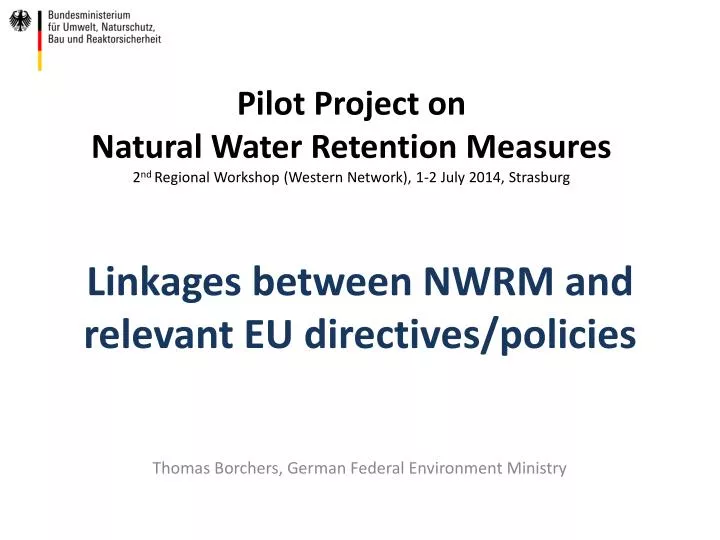 linkages between nwrm and relevant eu directives policies