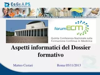 aspetti informatici del dossier formativo