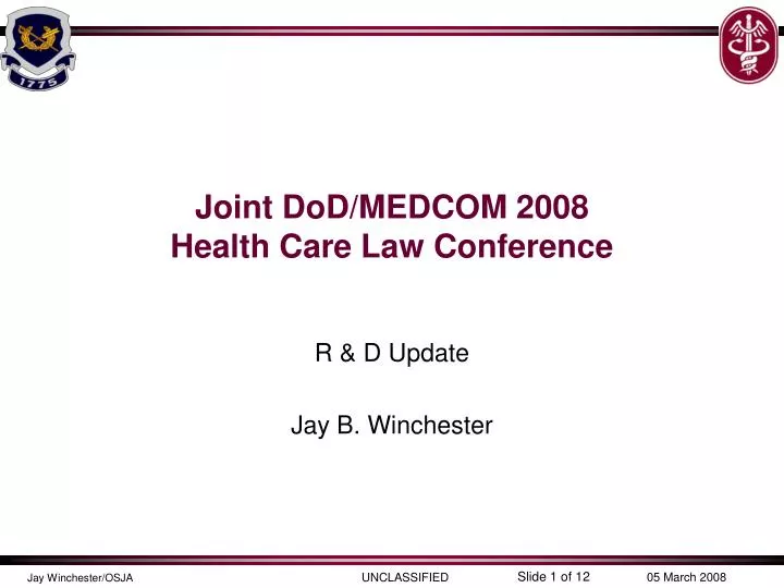 joint dod medcom 2008 health care law conference
