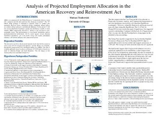 Analysis of Projected Employment Allocation in the American Recovery and Reinvestment Act
