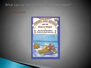 what can we discover by exploring nature vocabulary words