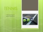 TENNIS - slide 1