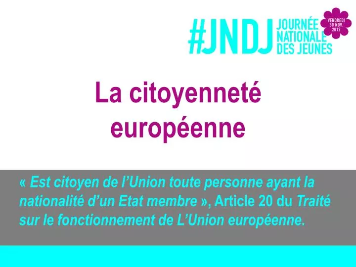 la citoyennet europ enne