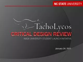 Critical design review NASA University Student Launch Initiative