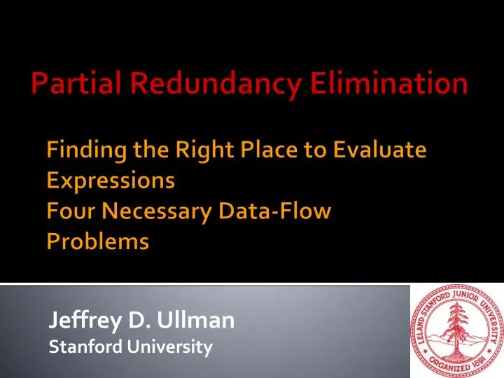 finding the right place to evaluate expressions four necessary data flow problems