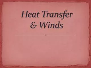 heat transfer winds