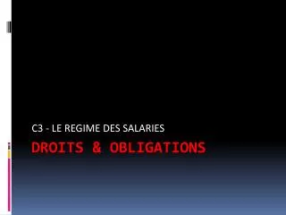 c3 le regime des salaries