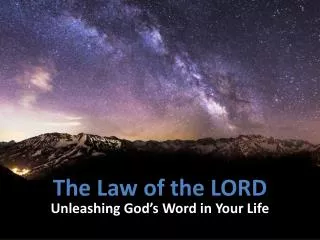 The Law of the LORD