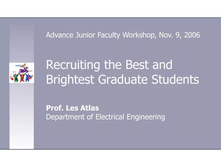 recruiting the best and brightest graduate students