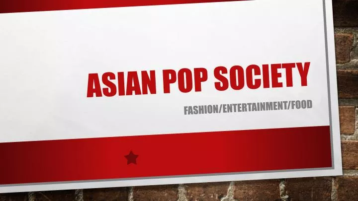asian pop society