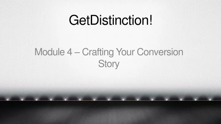 getdistinction