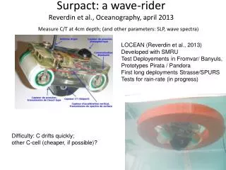 Surpact: a wave-rider Reverdin et al., Oceanography, april 2013