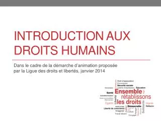 introduction aux droits humains