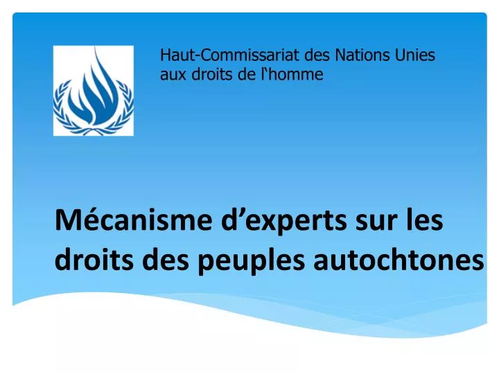 m canisme d experts sur les droits des peuples autochtones