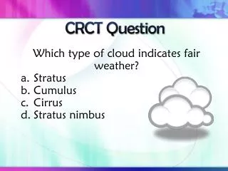 CRCT Question