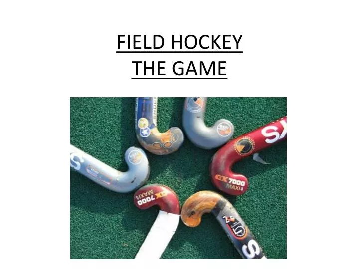 field hockey the game