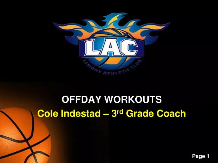 offday workouts cole indestad 3 rd grade coach