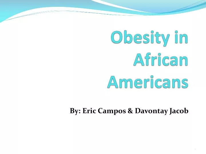 obesity in african americans