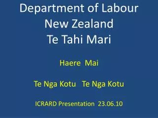 Te Tahi Mari 4,000,000 People 70,000,000 Sheep