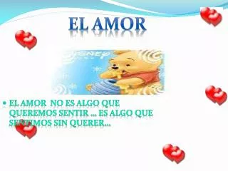 el amor no es algo que queremos sentir es algo que sentimos sin querer