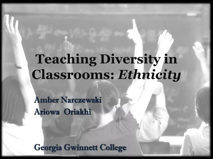 teaching diversity in classrooms ethnicity