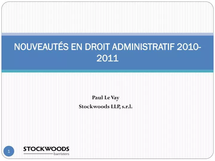 nouveaut s en droit administratif 2010 2011