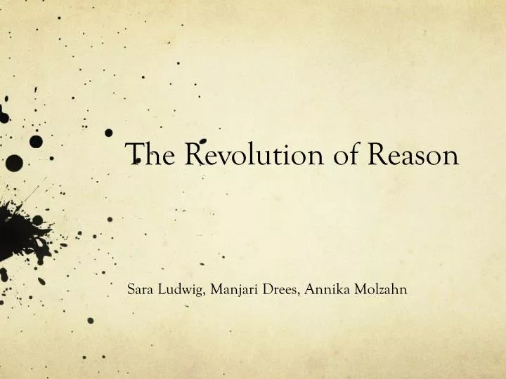 the revolution of reason