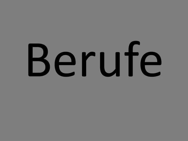 berufe