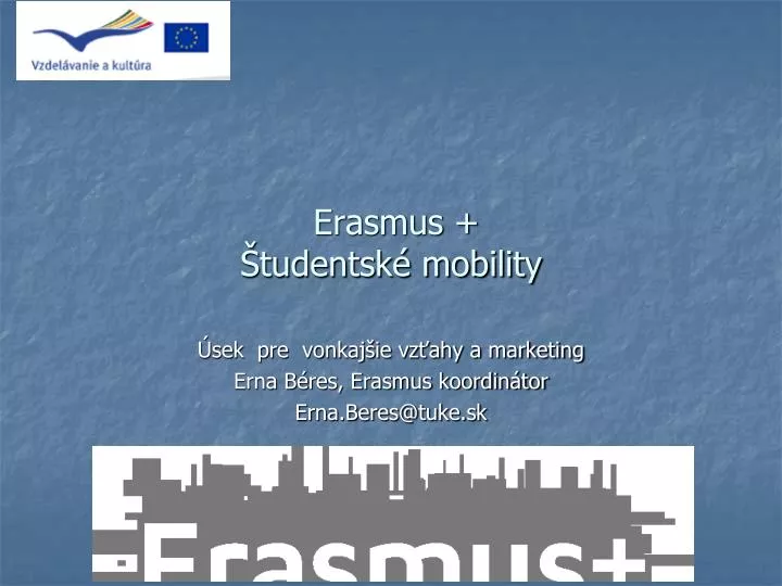 erasmus tudentsk mobility