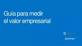 gu a para medir el valor empresarial