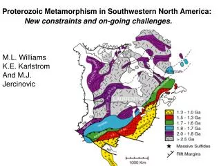 Proterozoic Metamorphism in Southwestern North America:
