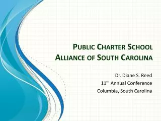 Public Charter School Alliance of South Carolina