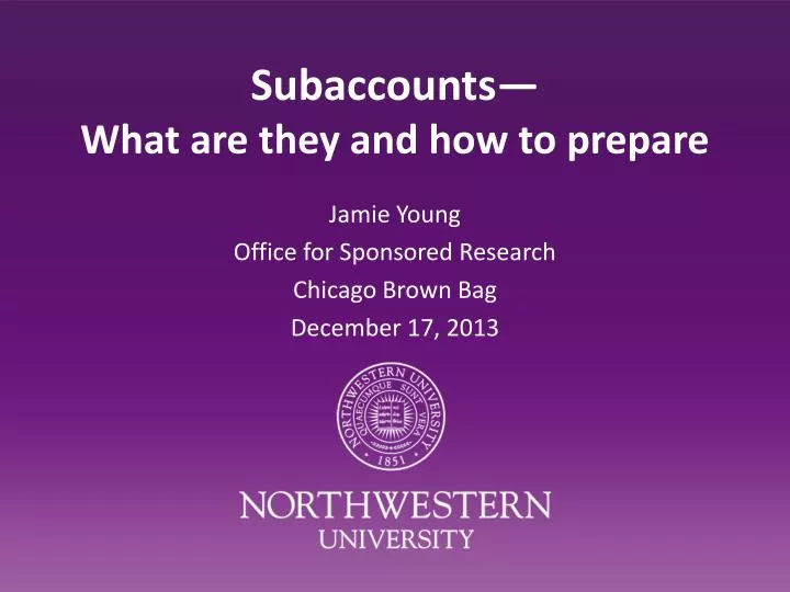 subaccounts what are they and how to prepare