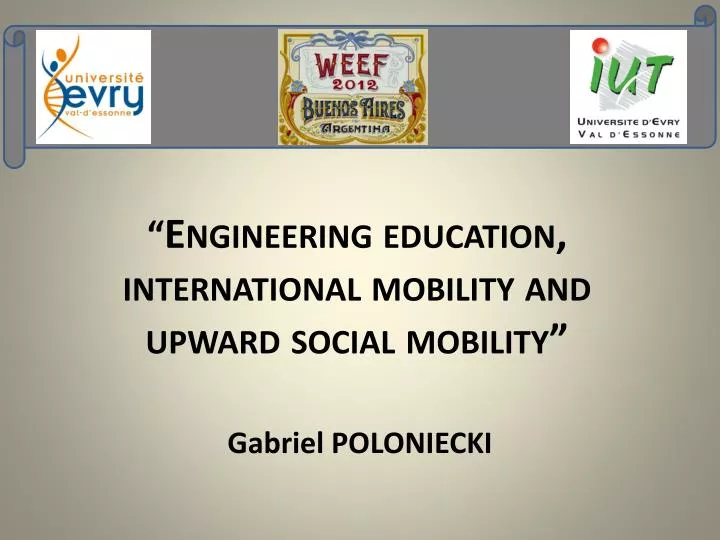 engineering education international mobility and upward social mobility