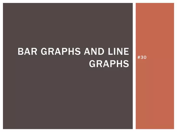 bar graphs and line graphs
