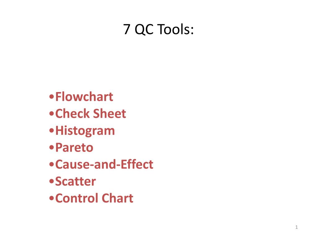 PPT - 7 QC Tools: PowerPoint Presentation, free download - ID:2213589