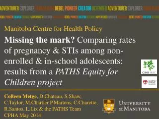 Manitoba Centre for Health Policy