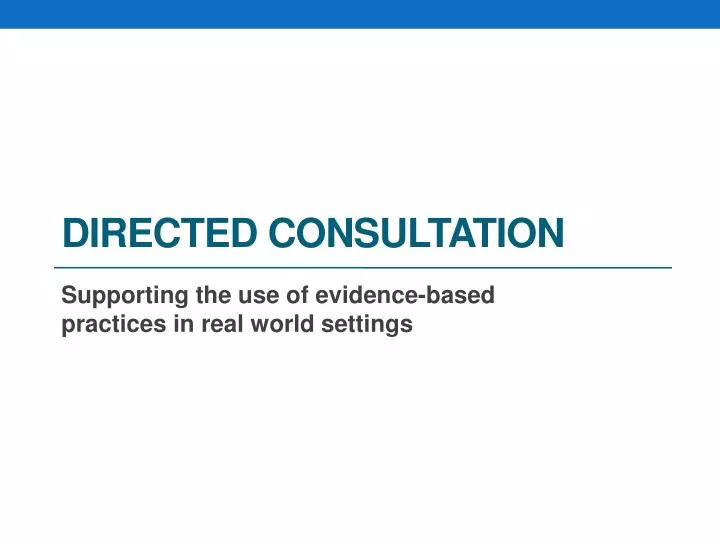 directed consultation