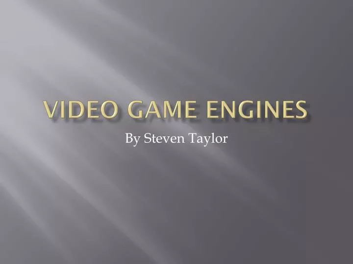 video game engines