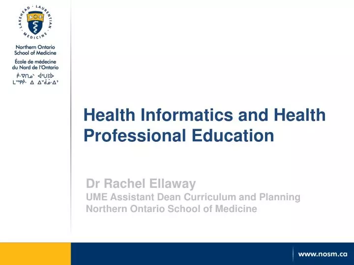 health informatics and health professional education